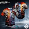 Native Warrior Vs Lava Fire Skull Baseball Jersey