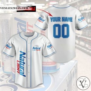 Natural Light Personalized Baseball Jersey