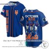 New York Mets October Rise Let’s Go Mets blue Baseball Jersey