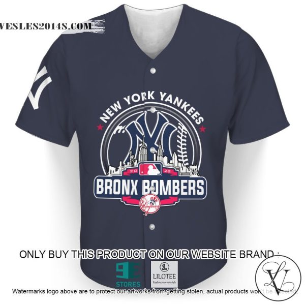 New York Yankees Bronx Bombers Navy Baseball Jersey