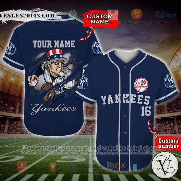 New York Yankees MLB Custom Baseball Jersey