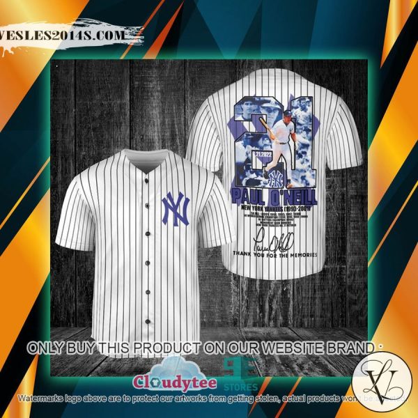 New York Yankees Paul O’Neill 1993-2001 Striped Baseball Jersey