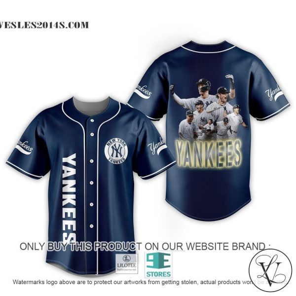 New York Yankees Players Navy Baseball Jersey