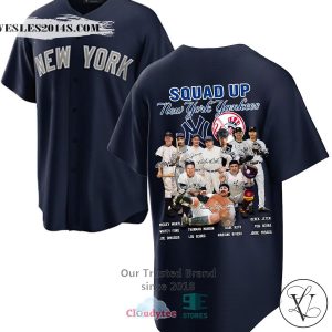 New York Yankees Squad Up Players Name Baseball Jersey