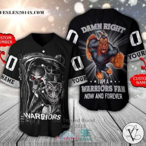 New Zealand Warriors Skull Personalized Baseball Jersey Shirt