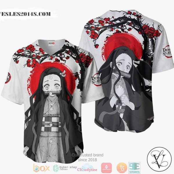 Nezuko Demon Slayer Baseball Jersey Shirt