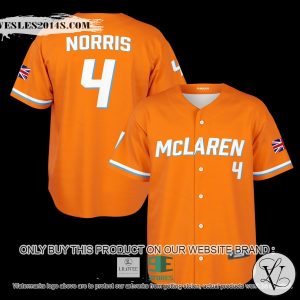 Norris McLaren 4 Orange Papaya Baseball Jersey
