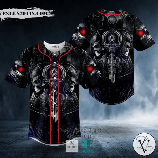 Norse Myth Valhalla Warrior Viking Baseball Jersey