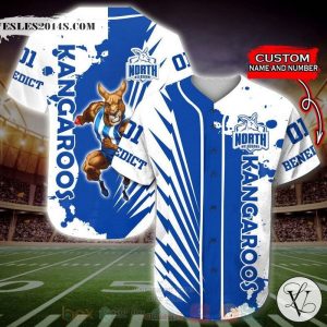 North Melbourne Kangaroos AFL Personalized Baseball Jersey