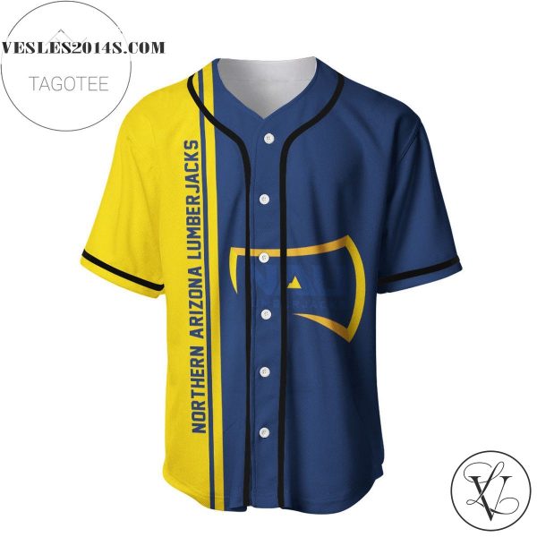 Northern Arizona Lumberjacks Baseball Jersey Half Style – NCAA