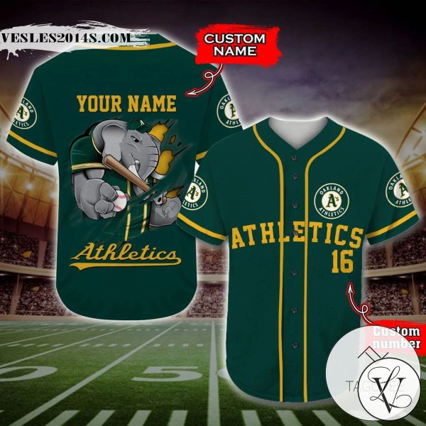 Oakland Athletics Baseball Jersey MLB Custom Name And Number