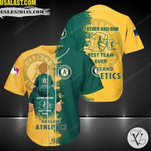 Oakland Athletics Father And Son Team Baseball Jersey Shirt