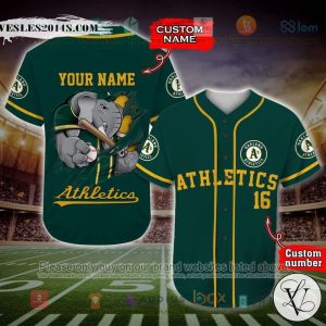 Oakland Athletics MLB Custom Baseball Jersey