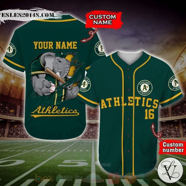 Oakland Athletics MLB Personalized Baseball Jersey