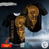 Odin Ragnarok Nordic Viking Yellow Tattoo Custom Baseball Jersey