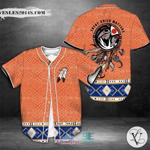 Orange Feather Dream Catcher Wolf Every Child Matters Baseball Jersey