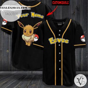 PKM Eevee Personalized Baseball Jersey PKM0503L5