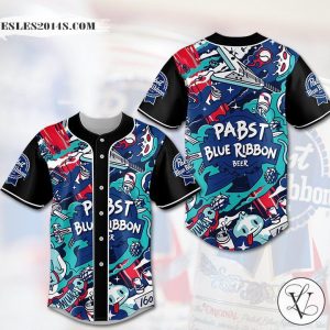 Pabst Blue Ribbon Beer Baseball Jersey AzS