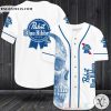 Pabst Blue Ribbon Skull Baseball Jersey Shirt