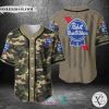Pabst Blue Ribbon United States Flag green camo Baseball Jersey