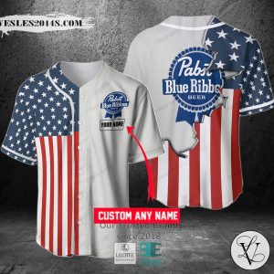 Pabst Blue Ribbon Your Name Baseball Jersey