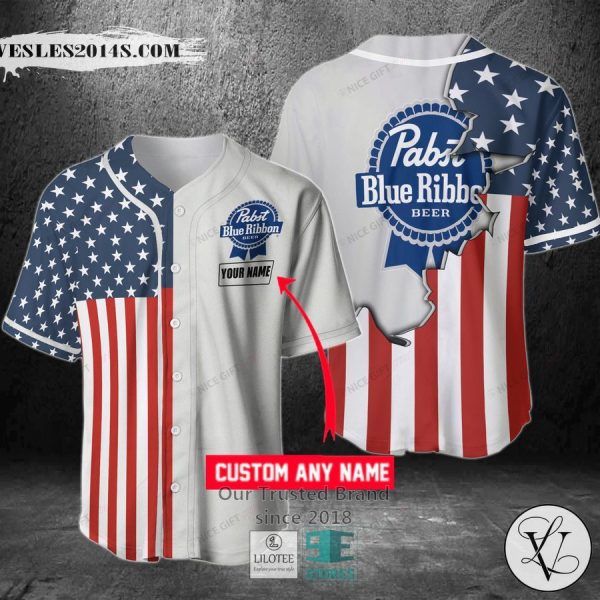 Pabst Blue Ribbon Your Name Baseball Jersey