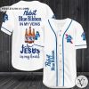 Pabst Blue Ribbon in my veins Jesus in my heart Baseball Jersey