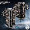 Paisley Pattern Of Colored Sugar Skull Baseball Jersey