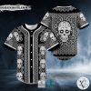 Paisley Pattern Of Sugar Skull Head Baseball Jersey