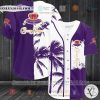 Palm Tree Crown Royal white purple Baseball Jersey