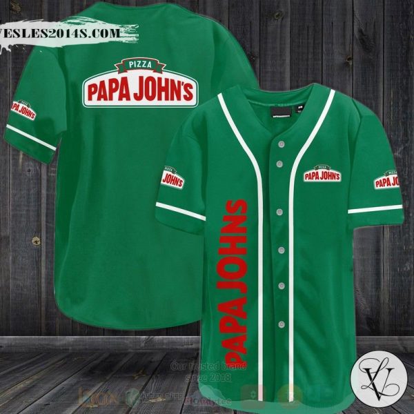 Papa John’s Pizza Baseball Jersey Shirt