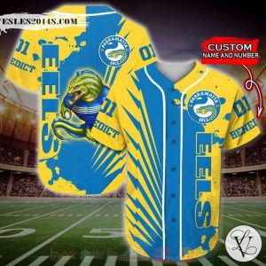 Parramatta Eels NRL Personalized Baseball Jersey