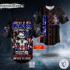 Patriotism Offends You American Flag Cross Gun Skull Custom Baseball Jersey