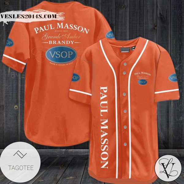 Paul Masson Since 1852 Grande Amber Brandy VSOP Baseball Jersey