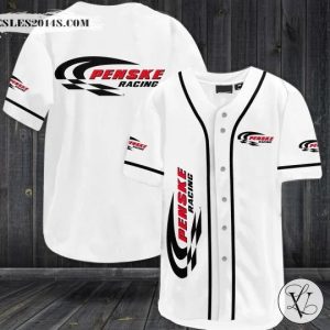 Penske racing NASCAR baseball jersey