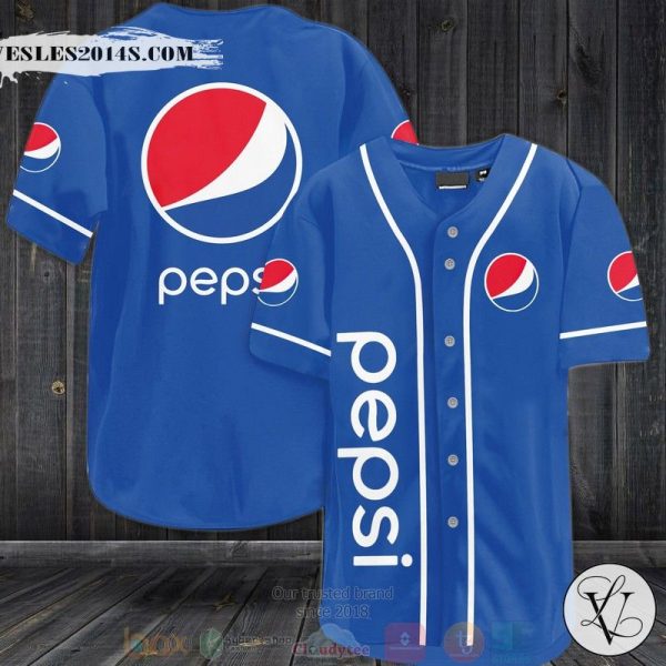 Pepsi Blue Baseball Jersey