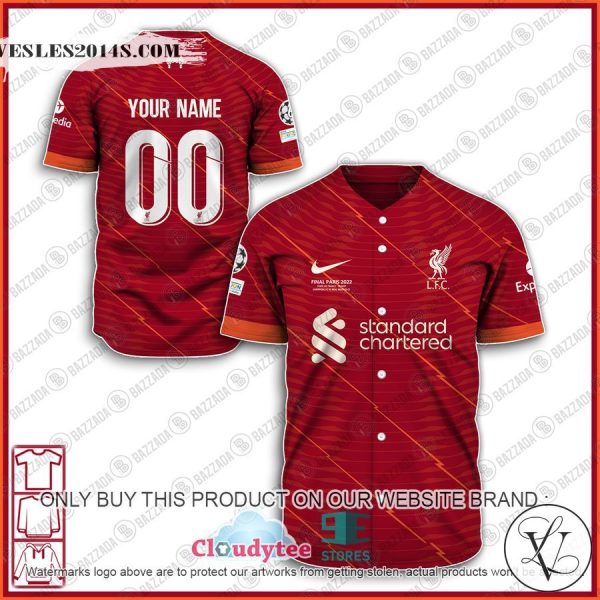Personalize C1 Final 2022 Liverpool F.C Baseball Jersey Shirt