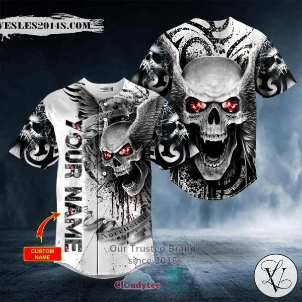 Personalized 2022 Ascension Skull Custom Baseball Jersey