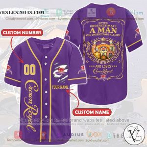 Personalized A Man Who Understands Alcohol Loves Crown Royal custom Baseball Jersey