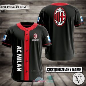 Personalized AC Milan Custom Baseball Jersey