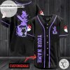 Personalized Awesome Purple Pokemon Baseball Jersey – Black
