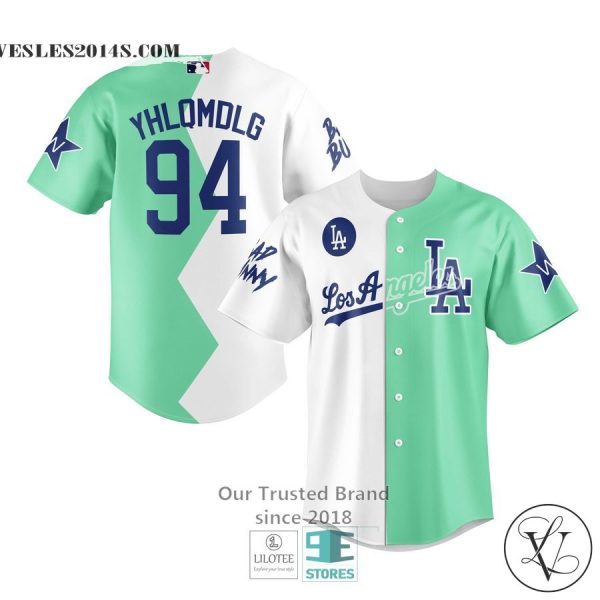 Personalized Bad Bunny Los Angeles Dodgers Baseball Jersey