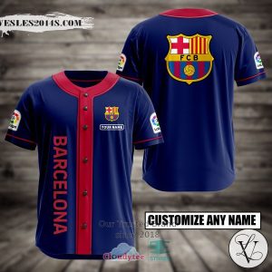 Personalized Barcelona Custom Baseball Jersey