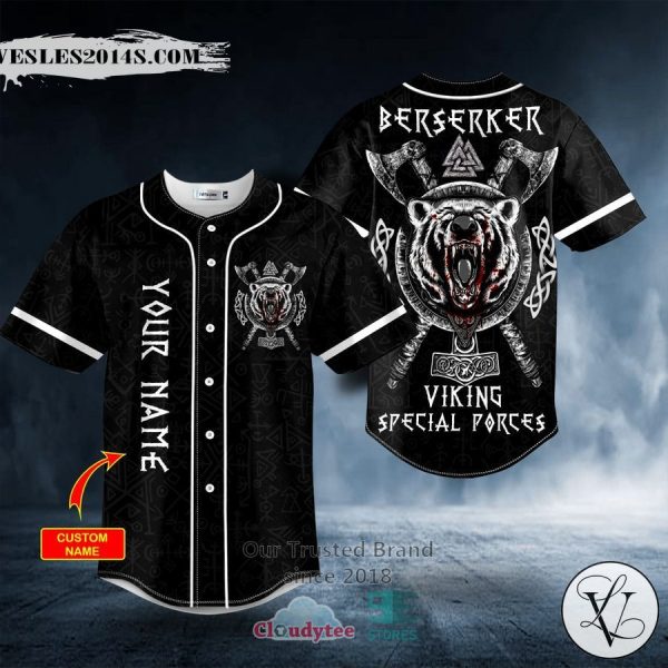Personalized Berserker Viking Special Porces Custom Baseball Jersey