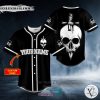 Personalized Black White A Knife Through A Skull Custom Baseball Jersey