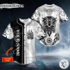 Personalized Black White Bear Claws Viking Tattoo Custom Baseball Jersey