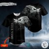 Personalized Black White Werewolf Viking Custom Baseball Jersey