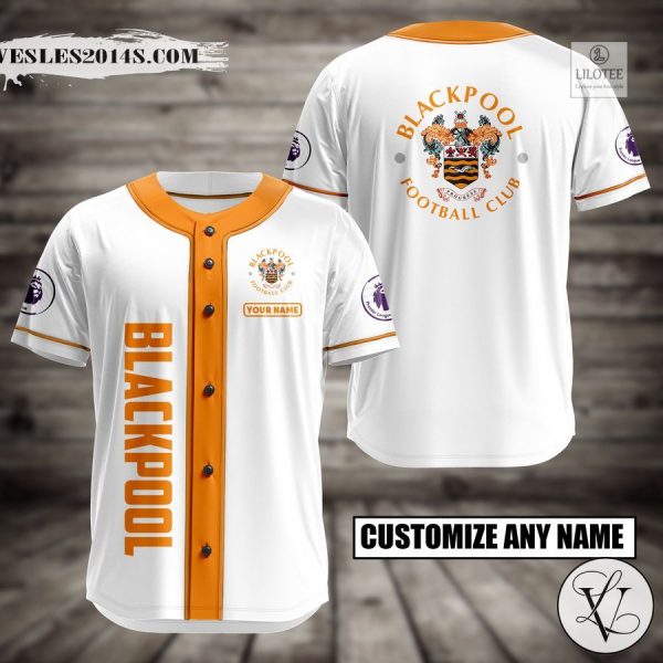 Personalized Blackpool Football Club Baseball Jersey