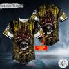 Personalized Brocade Pattern 12 Native Skull Custom Baseball Jersey