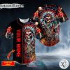 Personalized Brocade Pattern 13 Native Skull Custom Baseball Jersey
